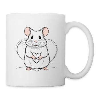 Herz-Maus-Charme - Tasse - Weiß - Rechts