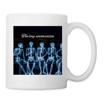 Lange Gespräche Skelettreihe - Tasse - Weiß - Rechts