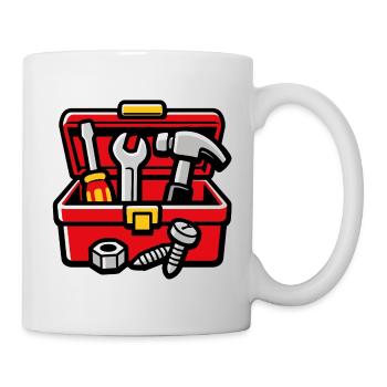 Boîte à outils bricolage atelier - Mug blanc - blanc - Droite