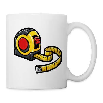 Mètre ruban bricolage outil - Mug blanc - blanc - Droite