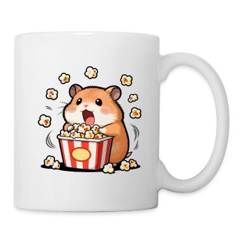 Hamster Popcorn Gourmet - Mug - white - Right