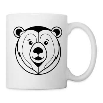 Bär - Tasse - Weiß - Rechts