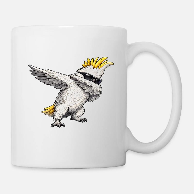 Dabbing Kakadu - Tasse - Weiß