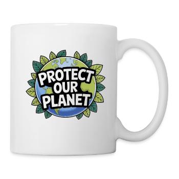 Protéger la Terre – Thème Planète - Mug blanc - blanc - Droite