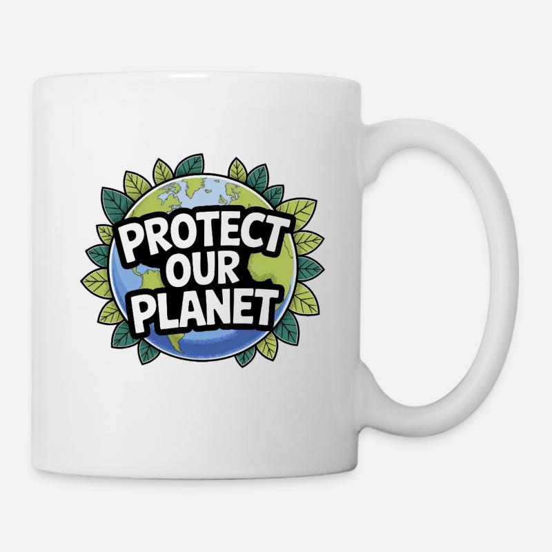 Protéger la Terre – Thème Planète - Mug blanc - blanc