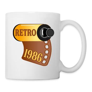 Geburtstag 1986 Fotografieren - Tasse - Weiß - Rechts