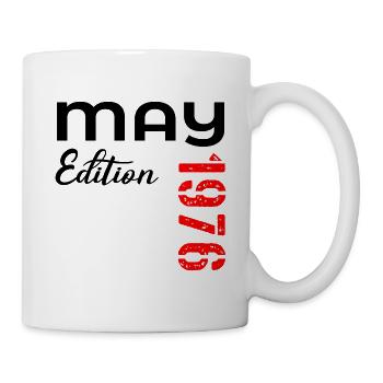 51. Geburtstag Mai 1976 - Tasse - Weiß - Rechts