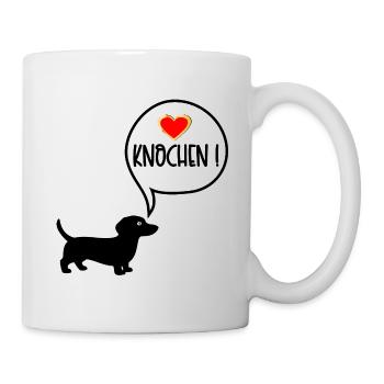 Dackel Hundefutter - Tasse - Weiß - Rechts