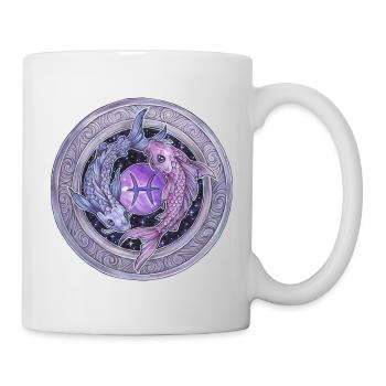 Zodiac Sign Zodiac Pisces Pisces Gift - Mug - white - Right