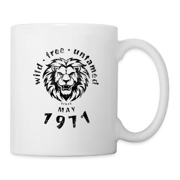 Wild, free & untamed since 05/1971 - Mug - white - Right