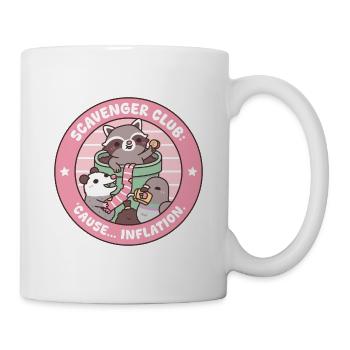 Funny Scavenger Club Cause Inflation With Trio - Mug - white - Right