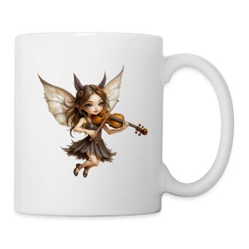 Violon fée aux ailes de miel - Mug blanc - blanc - Droite