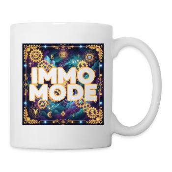 Immo Mode on - Immobilien aus Leidenschaft  - Tasse - Weiß - Rechts