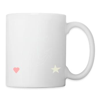 Ankerlinien Motiv Herz Stern - Tasse - Weiß - Rechts