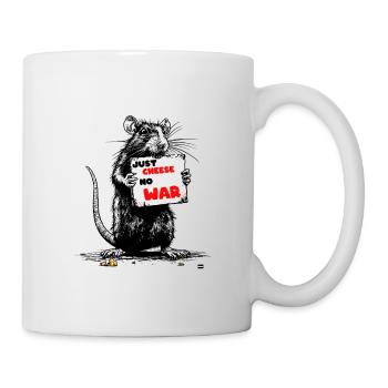 Just Cheese No War Slogan - Mug - white - Right