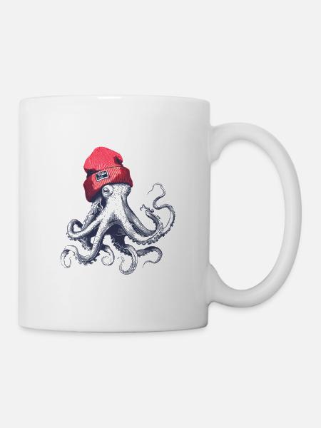 Pillepalle Oktopus - Tasse - Weiß