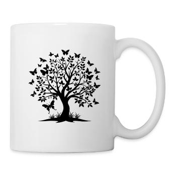 Magnifique Arbre Papillon - Mug blanc - blanc - Droite