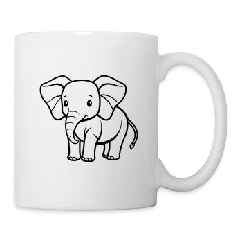 Baby elephant - Mug - white - Right