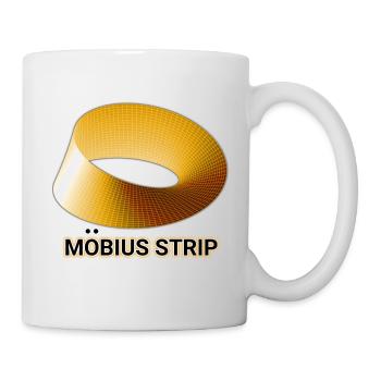 Ruban de Möbius Doré - Mug blanc - blanc - Droite