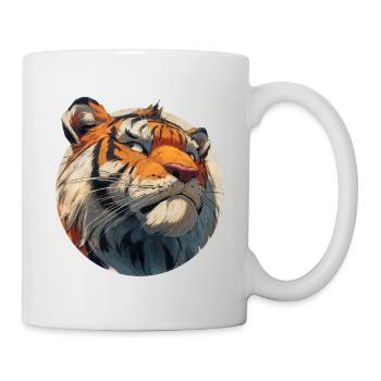 Niedlicher Tiger - Tasse - Weiß - Rechts