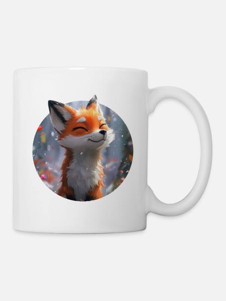 Niedlicher Fuchs - Tasse - Weiß