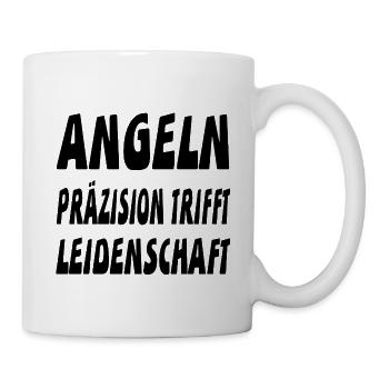 Angeln - Tasse - Weiß - Rechts