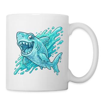 Blue Shark Splash Adventure - Mug - white - Right
