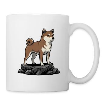 Shiba Inu Dog Portrait Redhead Japan - Mug - white - Right