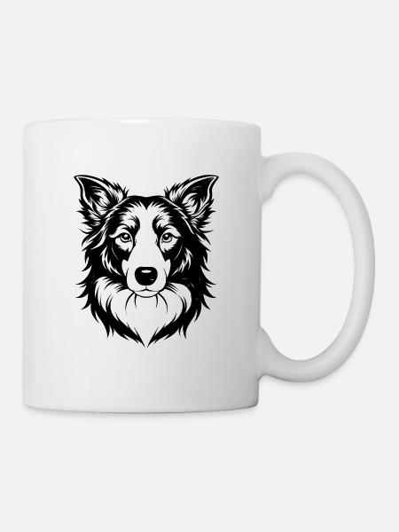 Border Collie - Tasse - Weiß