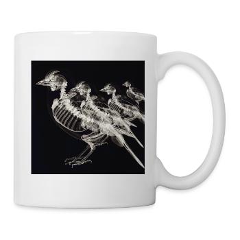 Squelettes d’oiseaux à rayons X - Mug blanc - blanc - Droite