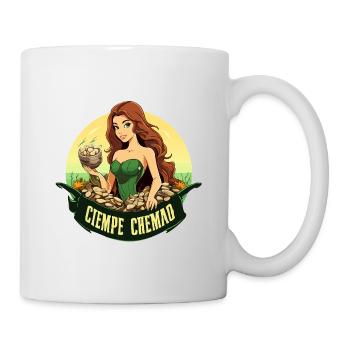 Grüne Wasserfee mit Steinbund - Tasse - Weiß - Rechts