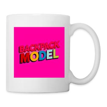 Backpack Model Neon Text - Mug - white - Right