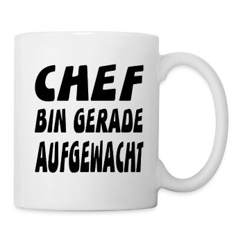 Chef - Tasse - Weiß - Rechts