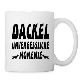 Dackel - Tasse - Weiß - Rechts