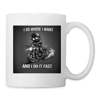 Ich geh dahin, wo ich will - Tasse - Weiß - Rechts