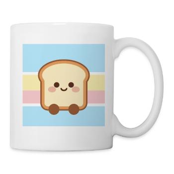 Cute Sandwich Cartoon Shirt – Pastel Streetwear - Mug - white - Right