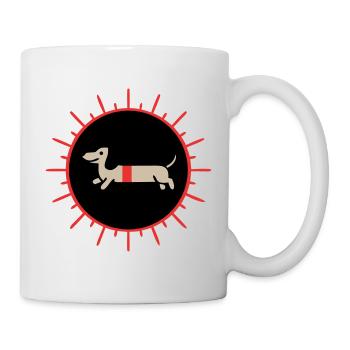 Retro Dachshund Sun Vintage - Mug - white - Right