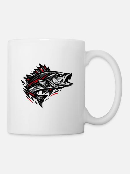 Red Perch - Tasse - Weiß
