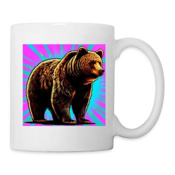 ours - Mug blanc - blanc - Droite