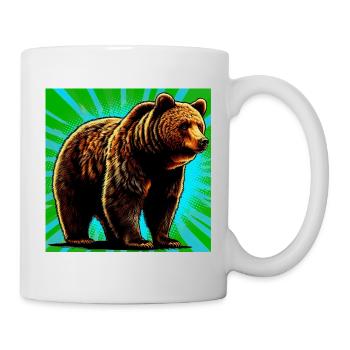 ours - Mug blanc - blanc - Droite