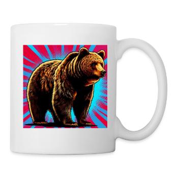 ours - Mug blanc - blanc - Droite
