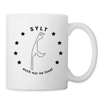 Sylt - Insel Nordsee Maritim Watt Meer - Tasse - Weiß - Rechts