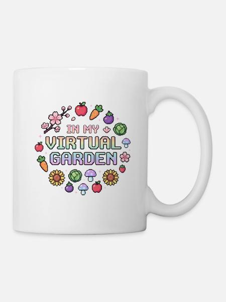 In my Virtual Garden - Cozy Gamer T-Shirt - Tasse - Weiß