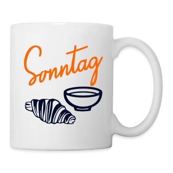 Sonntag Croissant Matcha - Tasse - Weiß - Rechts