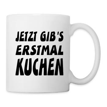 Kuchen - Tasse - Weiß - Rechts