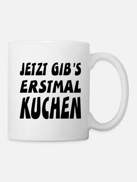 Kuchen - Tasse - Weiß