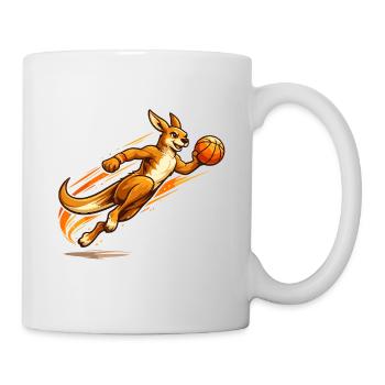 Känguru Korbwurf - Tasse - Weiß - Rechts