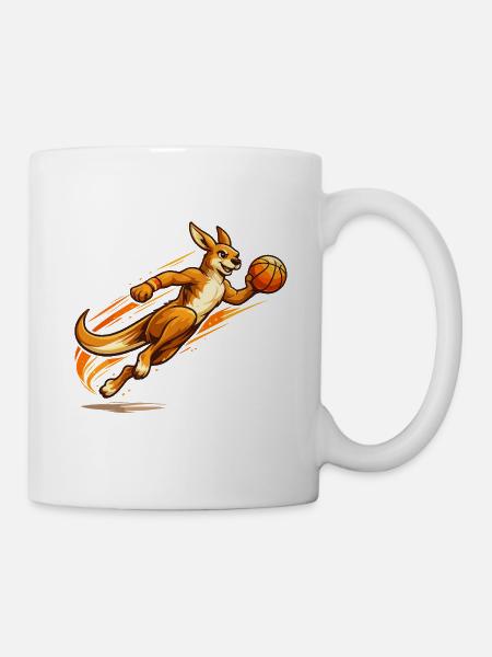 Känguru Korbwurf - Tasse - Weiß