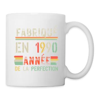 Fabriqué en 1920 – Année de Perfection - Mug blanc - blanc - Droite