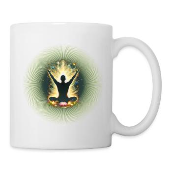 Conception de Mandala de Yoga de Sensibilisation à la Méditation - Mug blanc - blanc - Droite